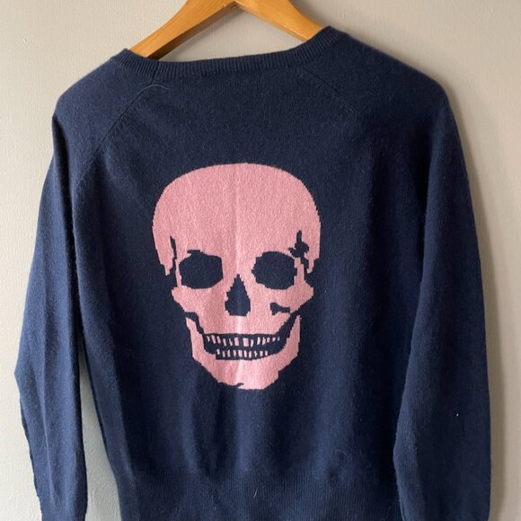 Skull Cashmere Sweaters - Skull Cashmere XS Blue/Pink